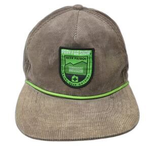 10 Barrel Brewing Co 5 Panel Brown Green OS Corduroy Rope Beer Patrol Hat